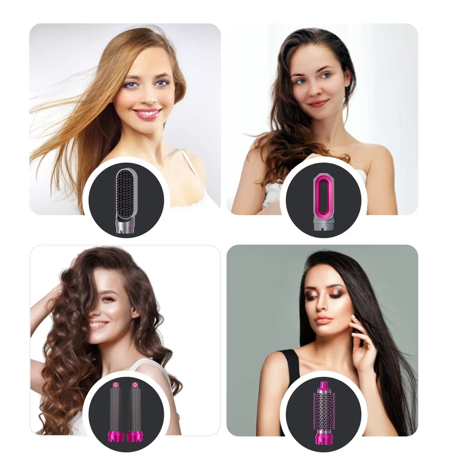 5 in 1 Hair Dryer Brush 3 5 in 1 Hair Dryer Brush – Hot Air Styler, Volumizer, Curler & Straightener | Charm Trendify